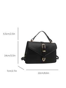 Cinturón con flecha de moda para mujer, Bolso de hombro estilo coreano 2025, Bolso bandolera pequeño y cuadrado de color liso para Instas
