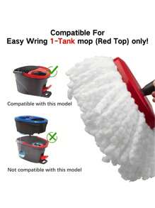 1pc Compatible With O-Cedar Fiber Mop Replacement Head, Triangular Disc Rotating Mop Head, Ultra-Fine Fiber Replacement Yarn Head, Water Absorption And Thickening - Black - View 4