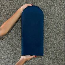 Kit Of 15 Cloud Headboards Upholstered Box Bed Modular Board 45x20 In L - Navy Blue - View 2
