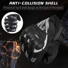 MJMOTO Găng tay xe máy nam nữ, găng tay motocross, găng tay đua xe địa hình, găng tay đạp xe, găng tay câu cá, găng tay leo núi, găng tay thể thao ngoài trời màu xám phản quang. - A - Xem 7