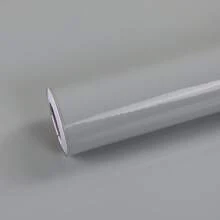 1 卷金属灰色自粘防水墙纸，铝箔厨房防溅贴纸，耐热和耐油装饰接触纸，可移除和可重复使用，适用于厨房电器翻新、橱柜和台面 - 灰色 - 查看 16