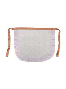 Tablier de cuisine à mi-corps antissalissures avec motif floral, vêtement de travail pour la taille pendant la cuisine