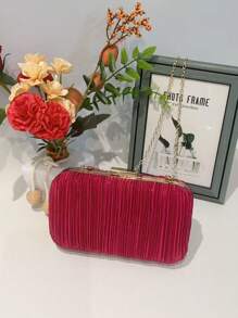 Women Evening Bags - Rose Red - View 6