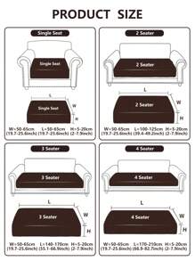 1 Vỏ bọc ghế sofa ngoài trời họa tiết lá, Vỏ bọc ghế sofa bằng polyester co giãn có thể tháo rời, dùng cho sân hiên, sân thượng, ghế sofa sân vườn - Nhiều màu - Xem 3