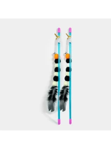 Interactive Cat Toy With Elastic Rope And Imitation Caterpillar Design - Promotes Exercise And Mental Stimulation For Cats