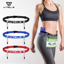 WRELS 1pc Lightweight Invisible Marathon Race Walking Trail Running Bib Belt - Multicolor - View 1