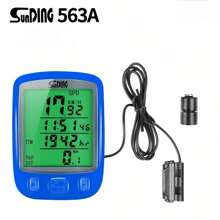 1 pieza Odómetro de bicicleta, velocímetro de ciclismo a prueba de agua para uso en exteriores, velocímetro multifunción con pantalla LCD grande, velocímetro para bicicletas de carretera y de montaña