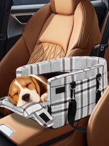 Dog Car Seat - Small Dog Specific Car Seat, Small Dog Central Console Seat, Dog & Cat Booster Seat, Portable Car Armrest Seat For Dogs & Cats Under 15lbs, Interactive Pet Car Seat, Pet Supplies, Universal Portable One Shoulder Pet Carrier For Dogs And Cats Dog Car Seat Car Seat Covers Dog Car Seat Cover Pet Car Seat