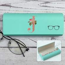 Hard-Shell Spectacle Case Men Women Glasses Case PU Leather Portable Anti-Extrusion Sunglasses Storage Box Folding Eyewear Pouch