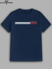 Men Fashion Vibrant California Graphic Print Crew Neck T-Shirt - Breathable, Soft, Short Sleeve, Casual, Outdoor Wear - Casual Creative Tops For Men