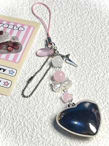 1 pieza Accesorio de cuerda colgante para teléfono con diseño romántico Y2K lindo para mujeres, compatible con estuche de teléfono y bolso