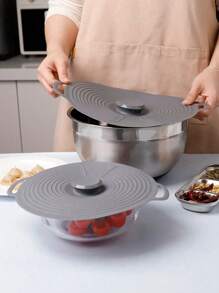 1pc/3pcs Silicone Bowl Covers Silicone Microwave Covers, 3 Sizes Reusable, Suitable For Cups, Bowls, Plates, Pots, Pans, Frying Pans, Stovetop, Oven, Refrigerator Dishwasher Friendly