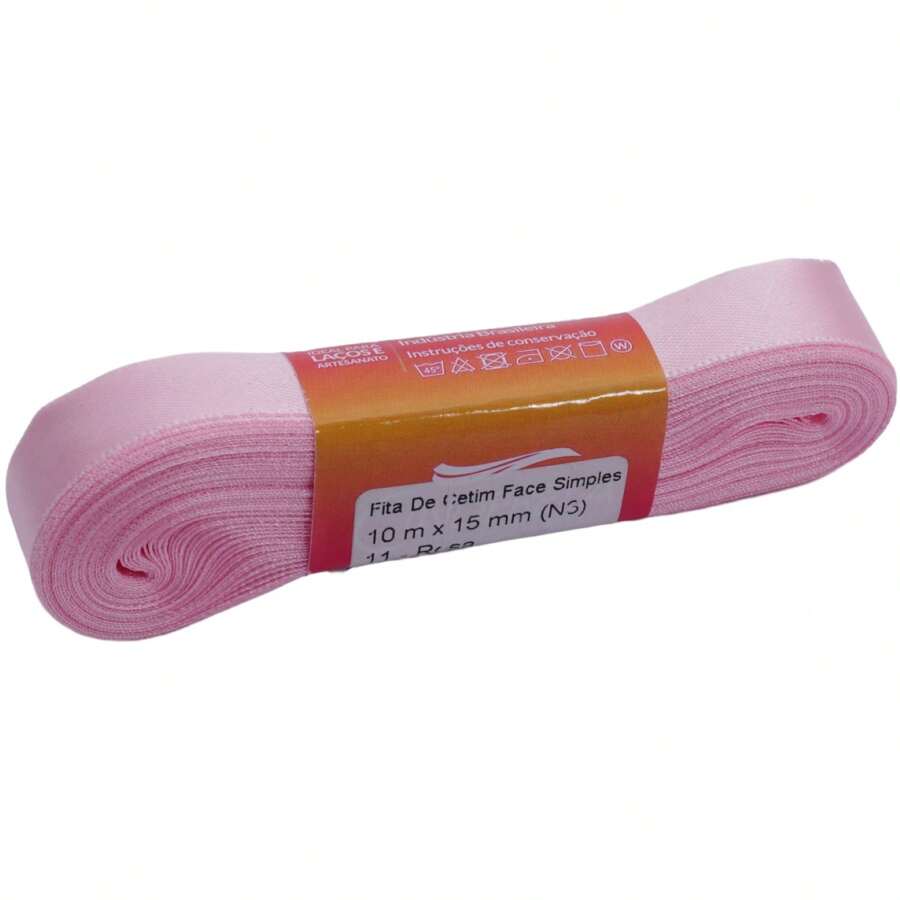 Satin Ribbon 15mm 10 Meters  Bows And Crafts - 011 粉紅色 - 查看 1