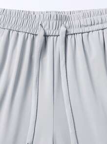 2 Pieces Women Sports Long Pants, Summer Ice Silk Tapered Pants, Fashion Versatile Sweatpants For Outdoor Recreation, Hiking - Multicolor - View 4