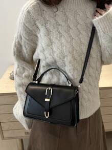 Cinturón con flecha de moda para mujer, Bolso de hombro estilo coreano 2025, Bolso bandolera pequeño y cuadrado de color liso para Instas