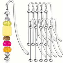 1/5/10PCS Beaded Bookmarks - DIY Metal Bookmarks, Exquisite Beaded Book Hanging Rope Bookmarks, Perfect Gift For Book Lovers, Students, Teachers, Friends, And Family.