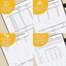 Budget Planner With Monthly Tabs,Large Size, Budgeting Journal And Budget Book To Control Your Money, Hardcover (Black)