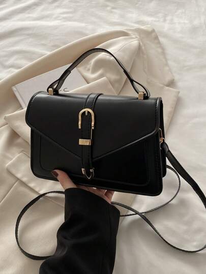 Cinturón con flecha de moda para mujer, Bolso de hombro estilo coreano 2025, Bolso bandolera pequeño y cuadrado de color liso para Instas