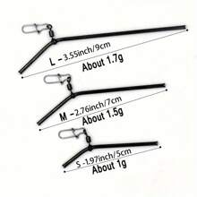5 Stück Messing Angelverbinder - Anti-Verhedderungs Y-förmiger Ausgleichsarm mit Drehwirbel, leichtgewichtig - Größen S/M/L/XL