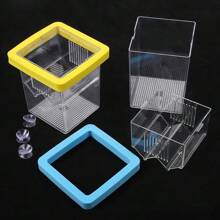 Acrylic Fish Breeding Isolation Box Aquarium Breeder Feeder Fish Tank Hatching Incubator Aquarium Hatchery Accessory - Multicolor - View 2