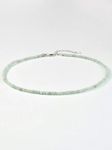 Collar de cuentas de piedras naturales elegante, collar hecho a mano con cuentas de cuarzo rosa y cuarzo de fresa, joyería de energía curativa y equilibrante de colores para mujeres