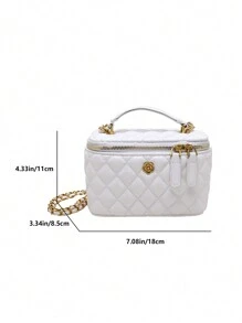 新款简约单肩斜挎包 - 白色 - 查看 12