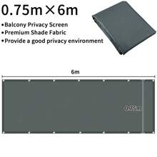 UV-Resistant Balcony Privacy Screen Net | Windbreak Fence Panel Cover With Sun Shade | Outdoor Garden And Patio Privacy Solution