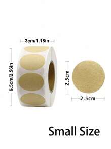500 stuks/1 rol kraftpapier rond zelfklevend etiket papier project classificatie naam sticker gepersonaliseerd etiket, doe-het-zelf sticker vakantie decoratie bak sticker
