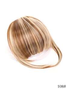 8英寸刘海发夹,带鬓角刘海假发,扁平法式刘海夹式接发,自然浓密刘海及鬓角假发,适合女性日常佩戴 - 彩色 - 查看 20