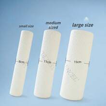 Cervical Neck Roll Memory Foam Pillow Bolster Pillow For Bed Support Round Pillows For Bed, Legs, Back And Yoga