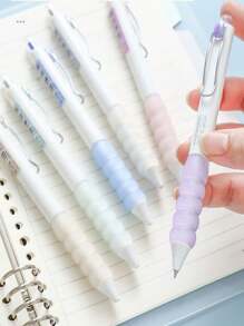 6pcs High Color Value Soft Grip Sheath Press Neutral Pen Ins High Color Value Simple Tomatoes On Sticks Soft Sheath Pressure Relief Brush
