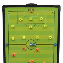 Rainaut Portable Stainless Steel Tactical Display Magnetic Board, Triangle Bracket Stand Coaching Board, Football Tactical Board , 60*45cm/23.6*17.7in - Green + Black - View 9