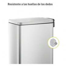 Bote de basura EKO Stella Slim 30L Acero Inoxidable, bote de basura cocina, pedal resistente, bote basura baño, bote de basura grande - 1 - Ver 3