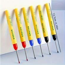 3 piezas Marcador permanente de 33mm, recargable, apto para obras de construcción, carpintería, marcado de vidrio, a prueba de agua, a prueba de manchas, Navidad, colores y estilos aleatorios (negro por defecto)