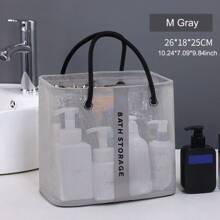 Large Mesh Bath Bag, Handheld Toiletry Storage Basket, High Capacity Organizer Tote For Men - Multicolor - View 7