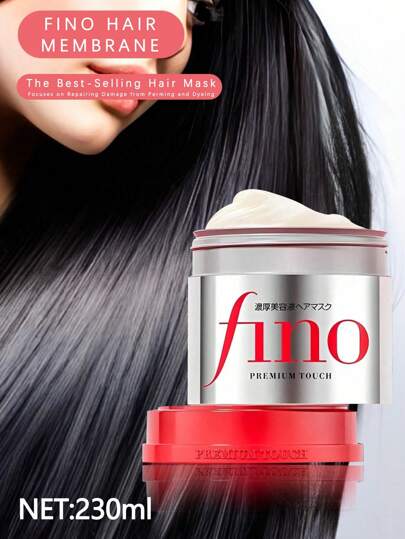 Fino Fengnong Dicke Schönheitsserum-Haarmaske, 230g, rotes Glas, Haarreparatur & Feuchtigkeitsspendend