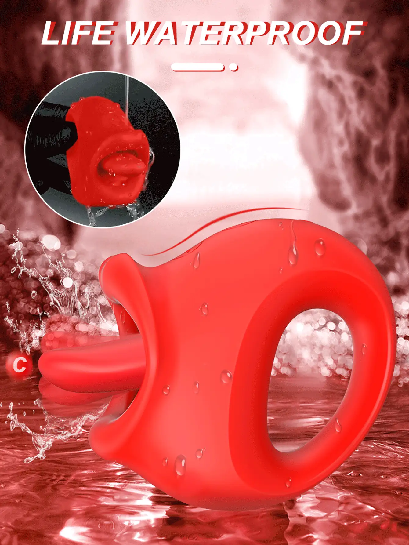 Juguetes sexuales femeninos realistas para lamer la lengua, juguetes sexuales rosados, vibrador de clítoris con 10 modos de vibración, uso de masajeadores de pezones y senos para estimular el clítoris, el punto G, la estimulación vaginal y el ano, juguetes sexuales para adultos perfectos para la masturbación y el placer de los juegos previos en pareja para mujeres
