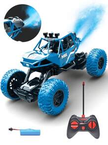 1pc Remote Control Off-Road Vehicle, Rechargeable RC Car With Spray Function, Monster Truck Pickup Toy RC Car Toy, Suitable For All Terrain, Classic Affordable RC Car Toy Gift For 6-10 Year Old Boys
