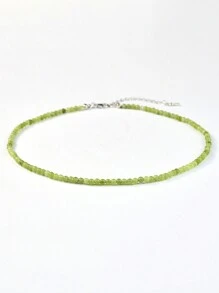 Collar de cuentas de piedras naturales elegante, collar hecho a mano con cuentas de cuarzo rosa y cuarzo de fresa, joyería de energía curativa y equilibrante de colores para mujeres