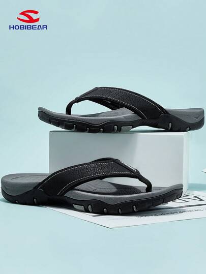 HOBIBEAR 1 paire de tongs légères et pour hommes, respirantes pour un usage intérieur et extérieur