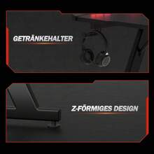 Devoko Gaming Desk, 80/120/140/160cm Gaming Table, Ergonomic Gamer Table Ergonomic PC Computer Table Stable Table With Cup Holder Black - Black - View 7