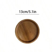 1pc Personalized Wooden Ring Plate, Custom Round Wooden Ring Plate - Custom Wedding Ring Holder, Ring Plate, Couple Gift, Bridesmaid Gift, Gift For Friends, Gift For Mom, Mother's Day Gift