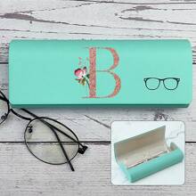 Hard-Shell Spectacle Case Men Women Glasses Case PU Leather Portable Anti-Extrusion Sunglasses Storage Box Folding Eyewear Pouch