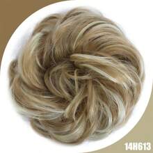 Synthetic Messy Bun Chignon Donut Gary Hair Bun Pad Elastic Hair Rope Rubber Band Hair Extensions
