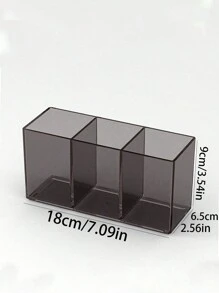 1 件餐具 3 隔间收纳盒，透明塑料餐具收纳盒，可放置勺子、叉子，适合派对、厨房台面整理 - 彩色 - 查看 12