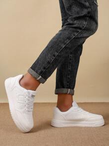 Chaussures de couple, taille 36-45, chaussures décontractées pour femmes et chaussures de sport pour hommes, chaussures plates à lacets à semelle souple et confortable pour hommes, baskets légères basses pour un port quotidien