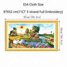 qingfei Landscape Painting Of Countryside Scenery, Harvest, Feng Shui Land, Suitable For Living Room And Bedroom, Vietnam & Cambodia - E54 - View 2
