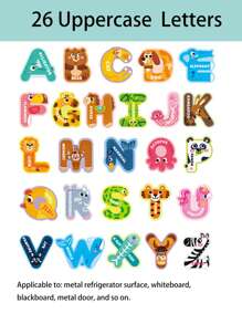 Letters Magnets Toys With Animal Pattern , Colorful ABC Magnetic 26 Letters Educational Toy Set For Kids , Preschool Learning Spelling , Fridge Stickers Toys ,Magnetic Kids ,Kid Magnet ,Magnetic Chess Game Magnetic Numbers,Letter Tiles,Magnetic Battle Chess Or Magnetic Chess Board,Magnets,Magnetic Tiles,Magnetic Blocks,Magnet Game,Magnets,Magnetic Tiles,Magnet Game,Magnetic Tiles,Magnetic Blocks,Magnetic Board Game,Kids Abc,Magnet Blocks,Magnet Alphabet,Magnetic Tiles Set,Magnetic Block