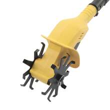 Rainaut Electric Rototiller Garden Cordless Tiller Soil Cultivator Tilling Rechargeable The Best Gift/Present For Family&Friends Happy Christmas - Yellow - View 5