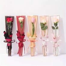 5 Stück/10 Stück/30 Stück/50 Stück/100 Stück Blumen Geschenkpapier mit goldfarbenem Rand, wasserdicht, Blumenstrauß Geschenkverpackung, geeignet für Muttertag, Partys, Dekorationen